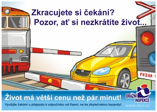 Kampaň Drážní inspekce.