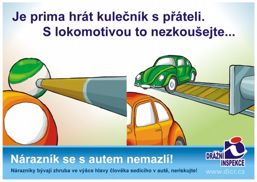 Kampaň Drážní inspekce.
