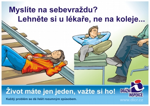 Kampaň Drážní inspekce.