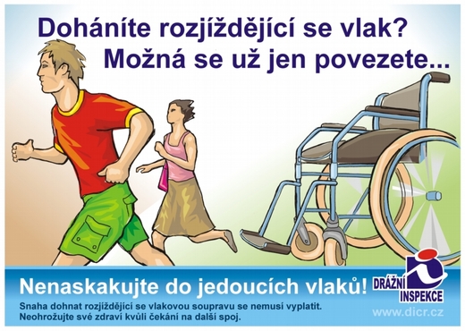 Kampaň Drážní inspekce.