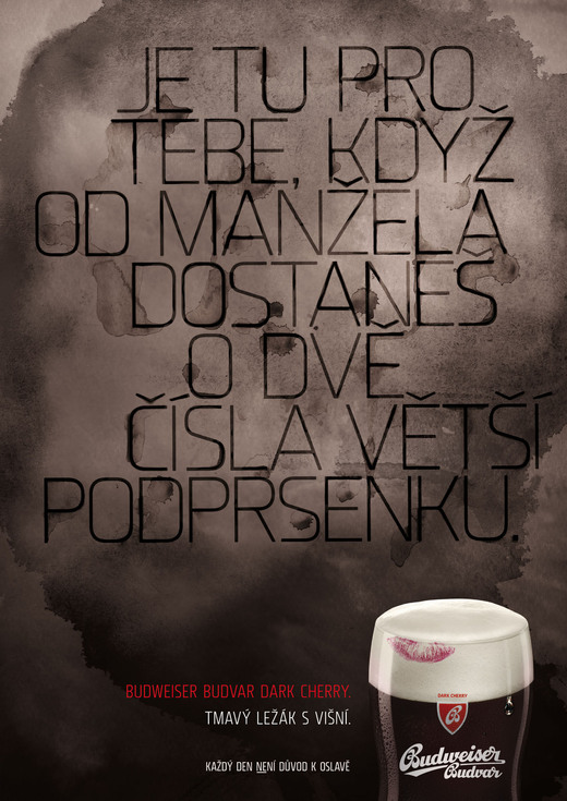 Plakát Budvar B:Dark.