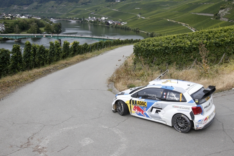 Závodící Sébastien Ogier.