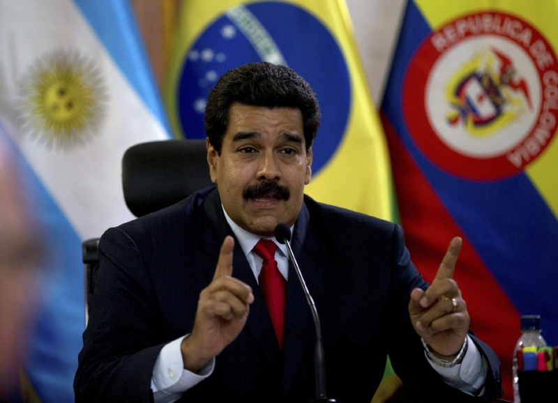 Venezuelský prezident Nicolás Maduro. Venezuelský prezident Nicolás Maduro.