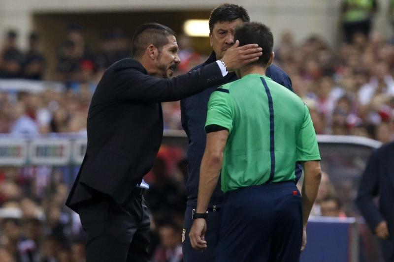 Trenér Atletica Madrid Diego Simeone.