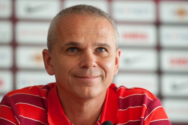 Trenér Sparty Vítězslav Lavička.
