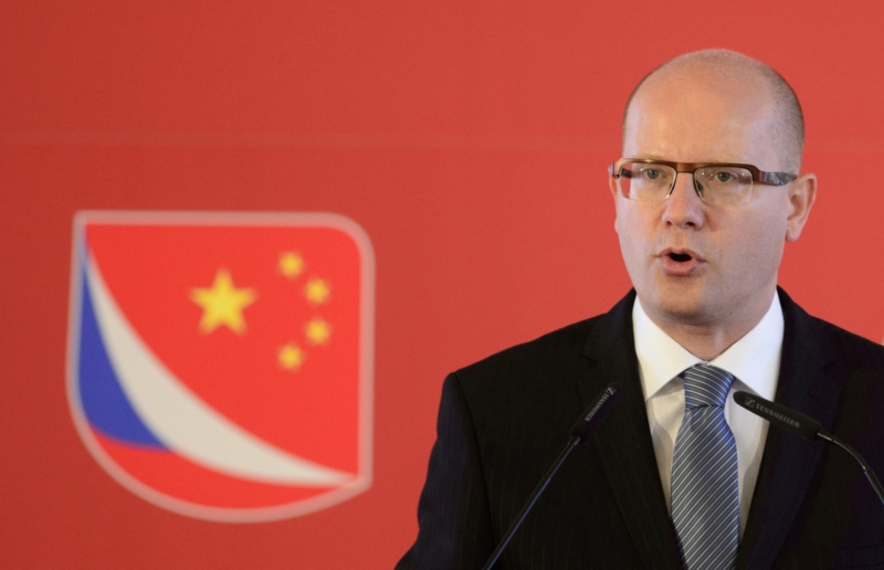 Premiér Bohuslav Sobotka při zahájení Čínského investičního fóra. Premiér Bohuslav Sobotka při zahájení Čínského investičního fóra.