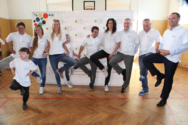 Kašpárková s kolegy sportovci.