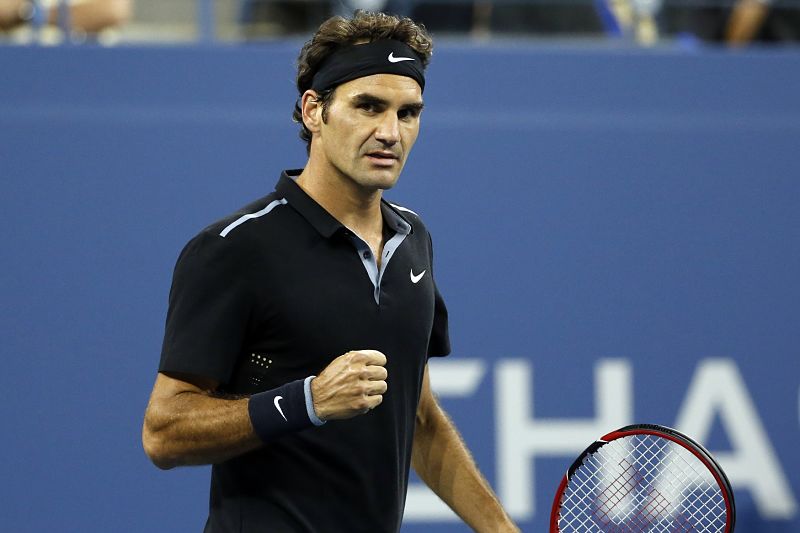 Pětinásobný šampion US Open Roger Federer prošel do 3.kola. Pětinásobný šampion US Open Roger Federer prošel do 3.kola.