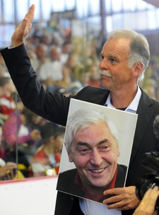 Slavomír Lener s fotografií Ivana Hlinky.