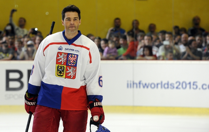 Jaromír Jágr na setkání hráčů "zlaté generace". Jaromír Jágr na setkání hráčů "zlaté generace".