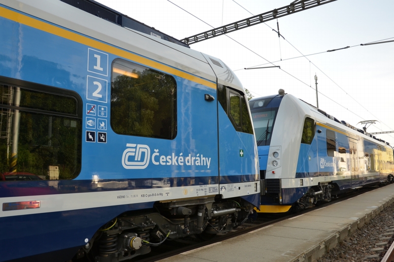 Nová souprava Regio Panter společnosti České dráhy na trati Brno - Letovice . Nová souprava Regio Panter společnosti České dráhy na trati Brno - Letovice .