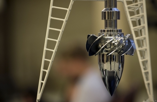 Model Kaplanovy turbíny.