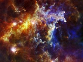 Nové hvězdy vznikají i v mlhovině Rosetta 5200 světelných let od Země.