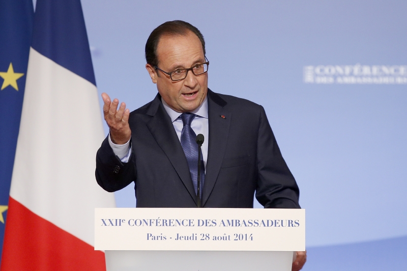 Francouzský prezident Francois Hollande. Francouzský prezident Francois Hollande.