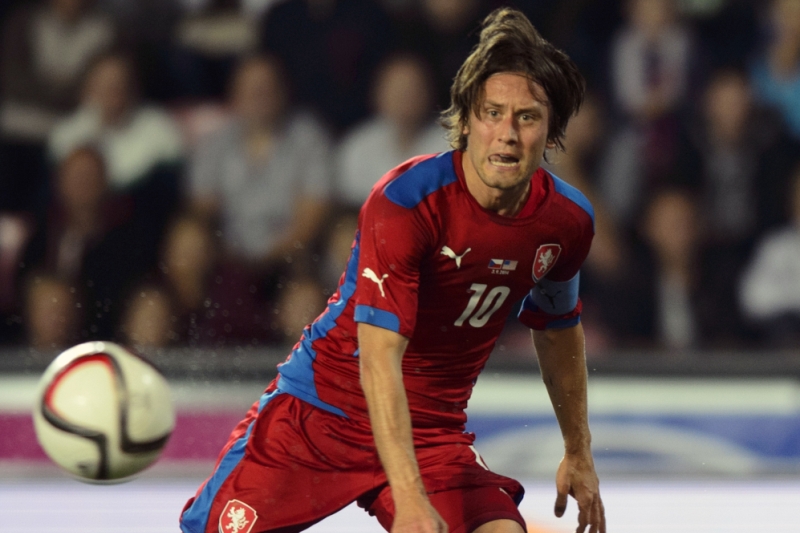 Reprezentační kapitán Tomáš Rosický.