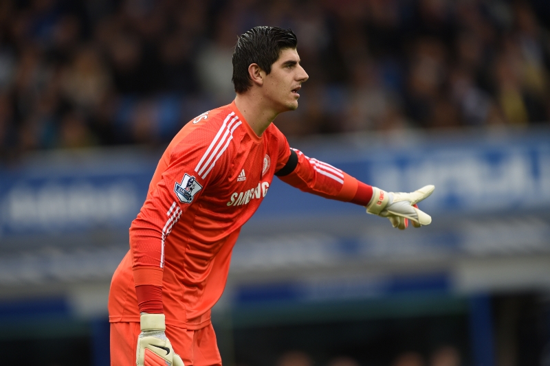 Brankář londýnské Chelsea Thibaut Courtois.