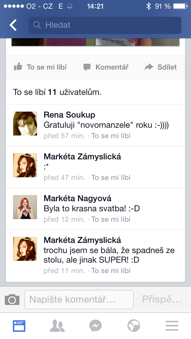 Gratulace na Facebooku nebraly konce.