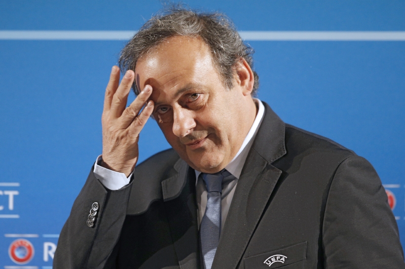 Předseda Evropské fotbalové unie Michel Platini.