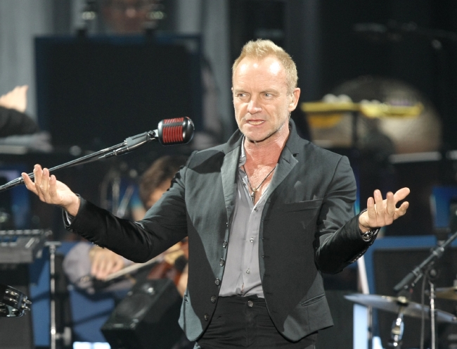 Zpěvák Sting.