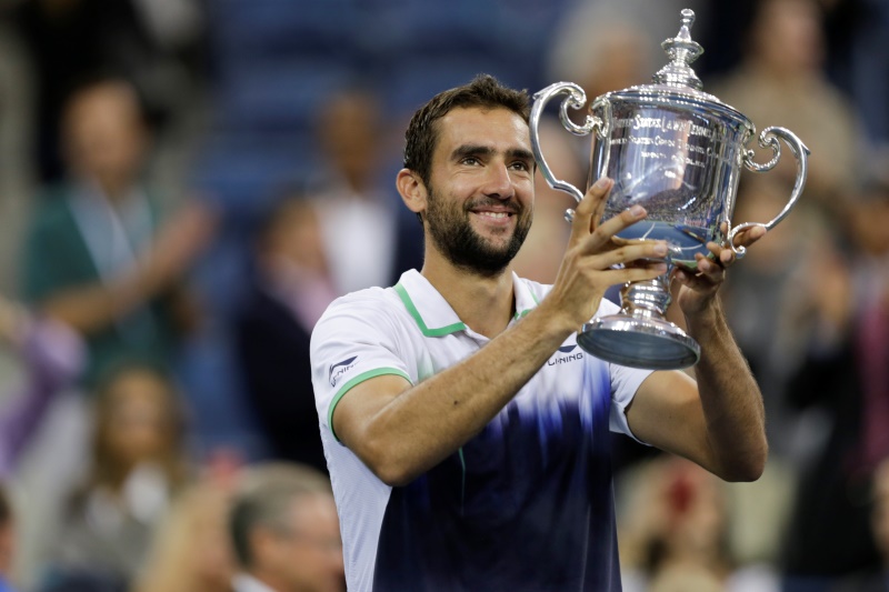 Šťastný šampion US Open Marin Čilić.