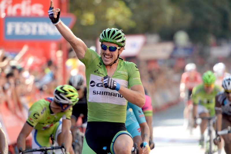 Německý cyklista John Degenkolb oslavil na letošní Vueltě čtvrtý etapový triumf.