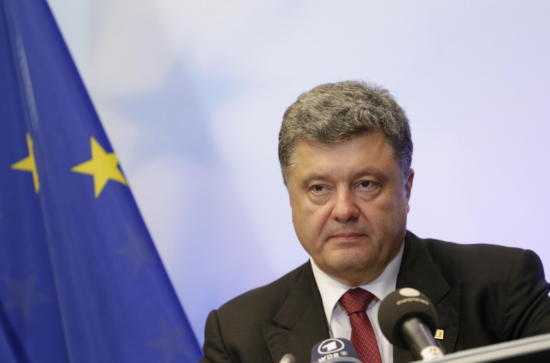 Ukrajinský prezident Petro Porošenko. Ukrajinský prezident Petro Porošenko.