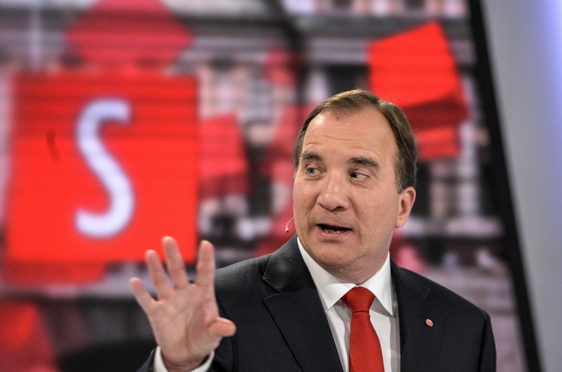 Löfven, vítěz voleb a pravděpodobně nový švédský premiér.