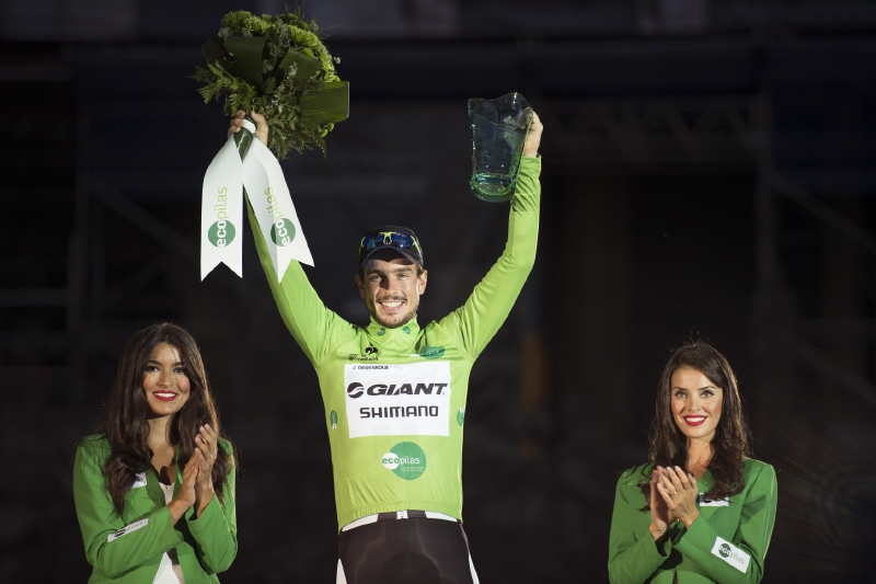 Vítěz bodovací soutěže na Vueltě John Degenkolb.