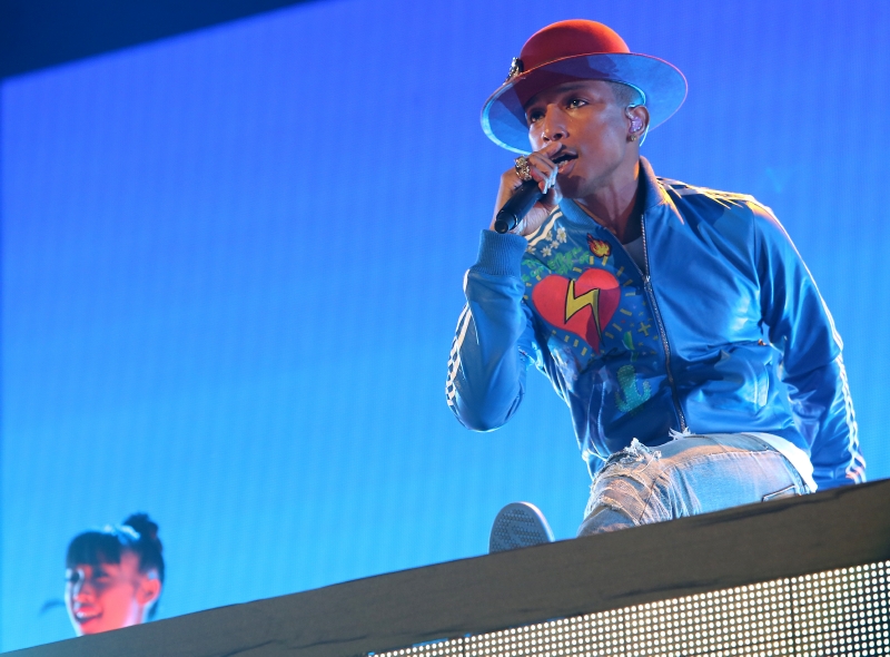 Pharrell Williams vystoupil v Praze.
