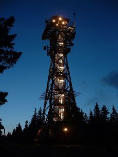 Rozhledna Panorama na Černé hoře v Krkonoších.