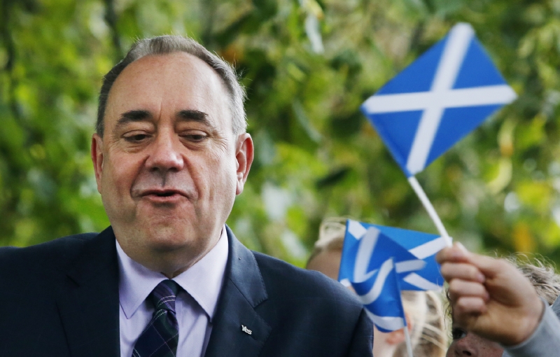 Charismatický skotský předák Salmond.