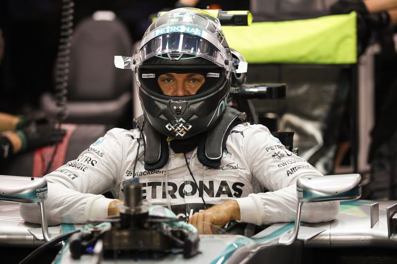Nešťastný Nico Rosberg.