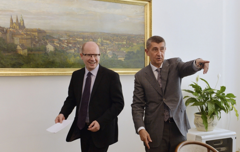 Andrej Babiš a Bohuslav Sobotka.