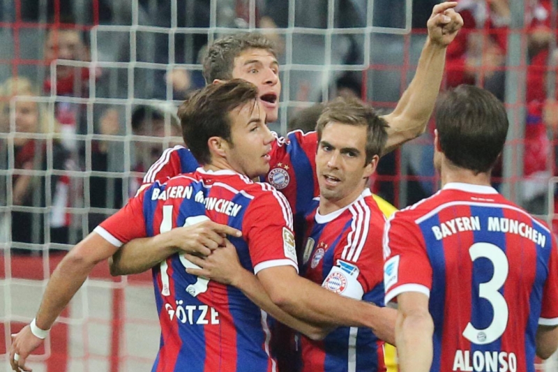 Slavící Bayern Mnichov.