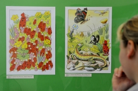 Ilustrace malíře Ondřeje Sekory.