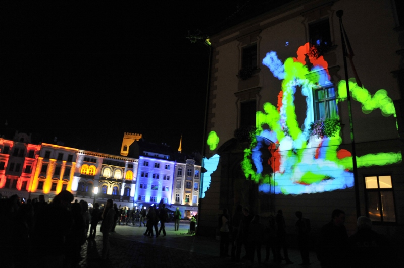Takhle vypadal olomoucký festival světla v roce 2011.