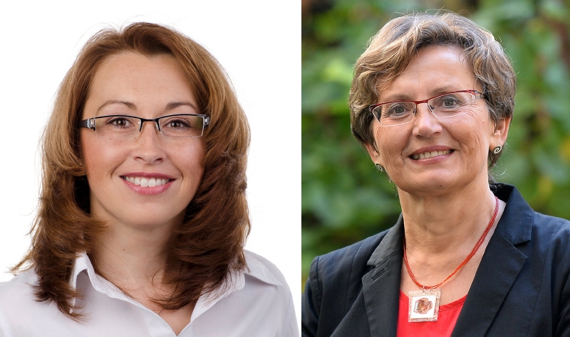 Ivana Cabrnochová ze Strany zelených (vlevo) a lékařka Jana Dušková (za ANO).