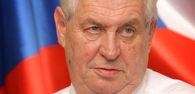 Prezident Miloš Zeman.