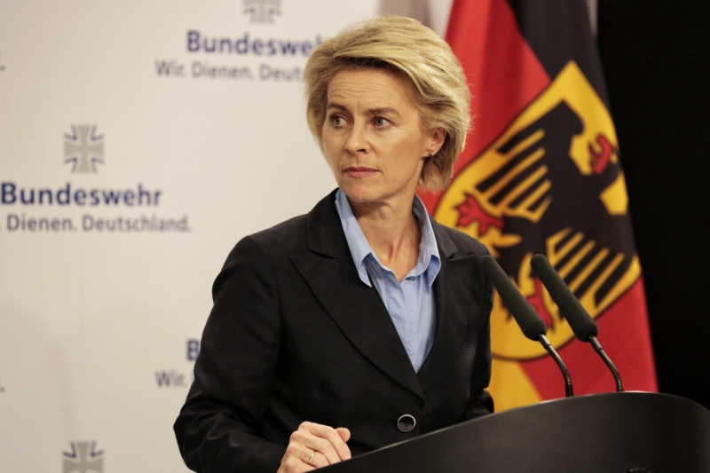 Spolková ministryně obrany Ursula von der Leyenová.