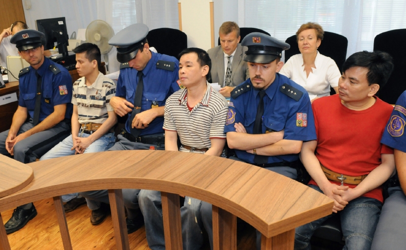 Soudní jednání s vietnamským drogovým gangem v Ústí nad Labem.