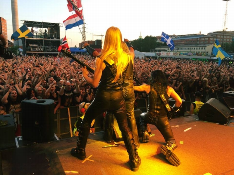 Členové skupiny Manowar vystoupili v rámci Kings Of Metal MMXIV World Tour i v Helsinkách (na snímku z 26. července 2014). Členové skupiny Manowar vystoupili v rámci Kings Of Metal MMXIV World Tour i v Helsinkách (na snímku z 26. července 2014).