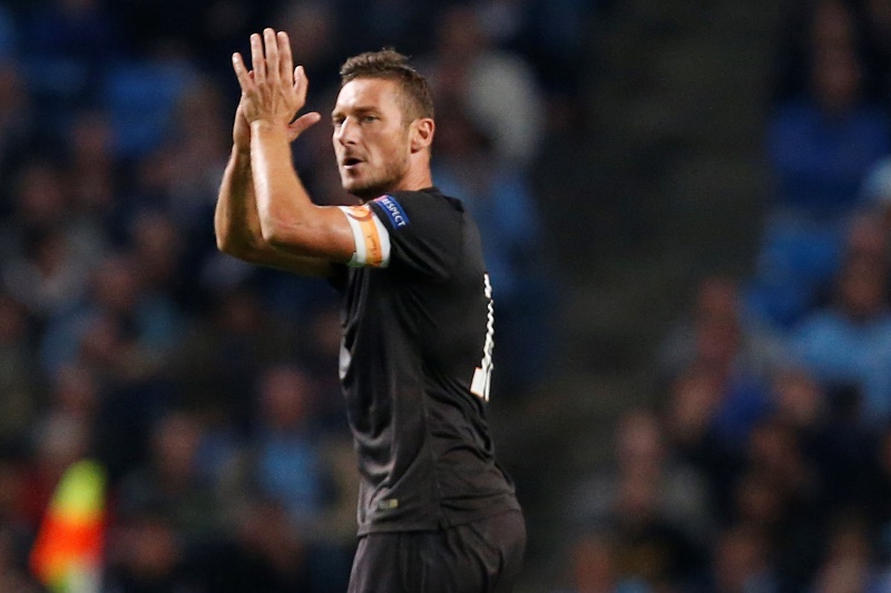 Francesco Totti, osmatřicetiletá opora AS Řím.
