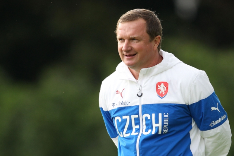 Trenér fotbalové reprezentace Pavel Vrba. 