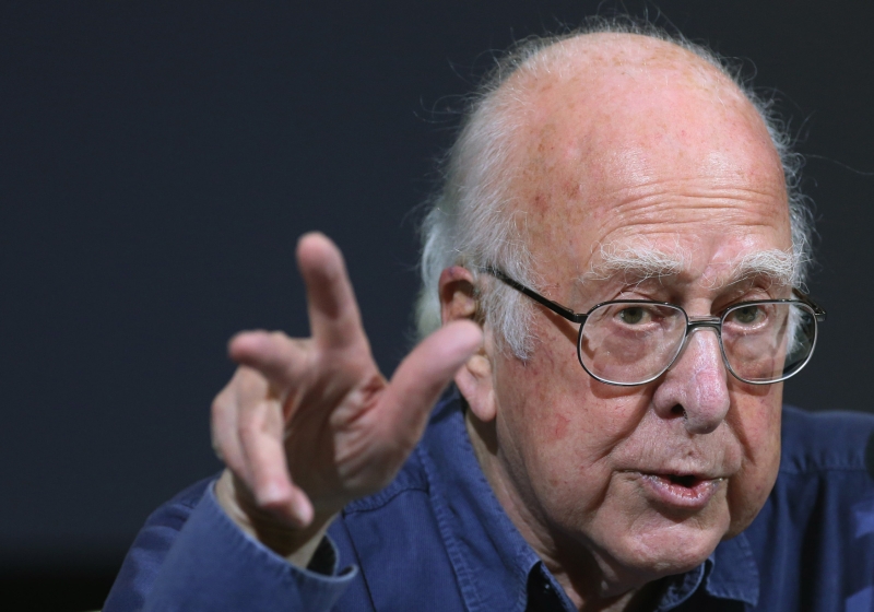 Slavný fyzik Peter Higgs.