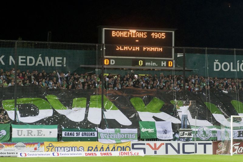 Fanoušci Bohemians.