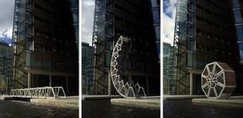 The Rolling bridge z tvorby Heatherwickova studia.
