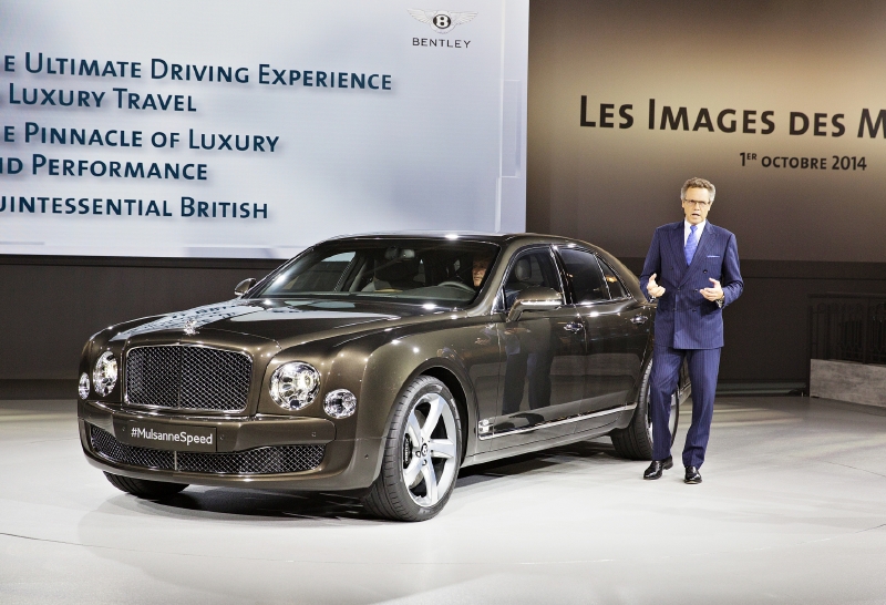 Představování vozu Mulsanne Speed. Představování vozu Mulsanne Speed.