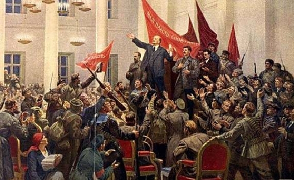 Lenin jako jeden z hlavních vůdců VŘSR.