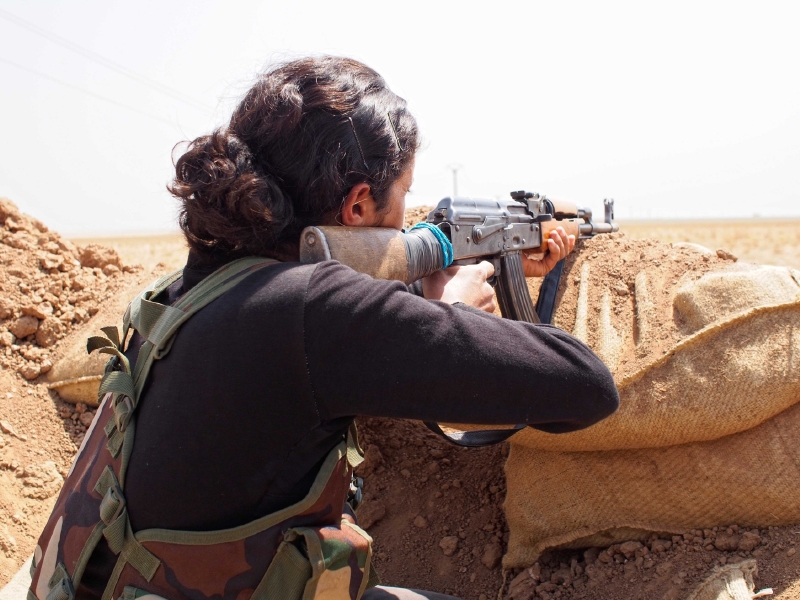 V řadách Kurdů bojuje nemálo žen.