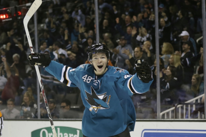 Útočník San Jose Tomáš Hertl.